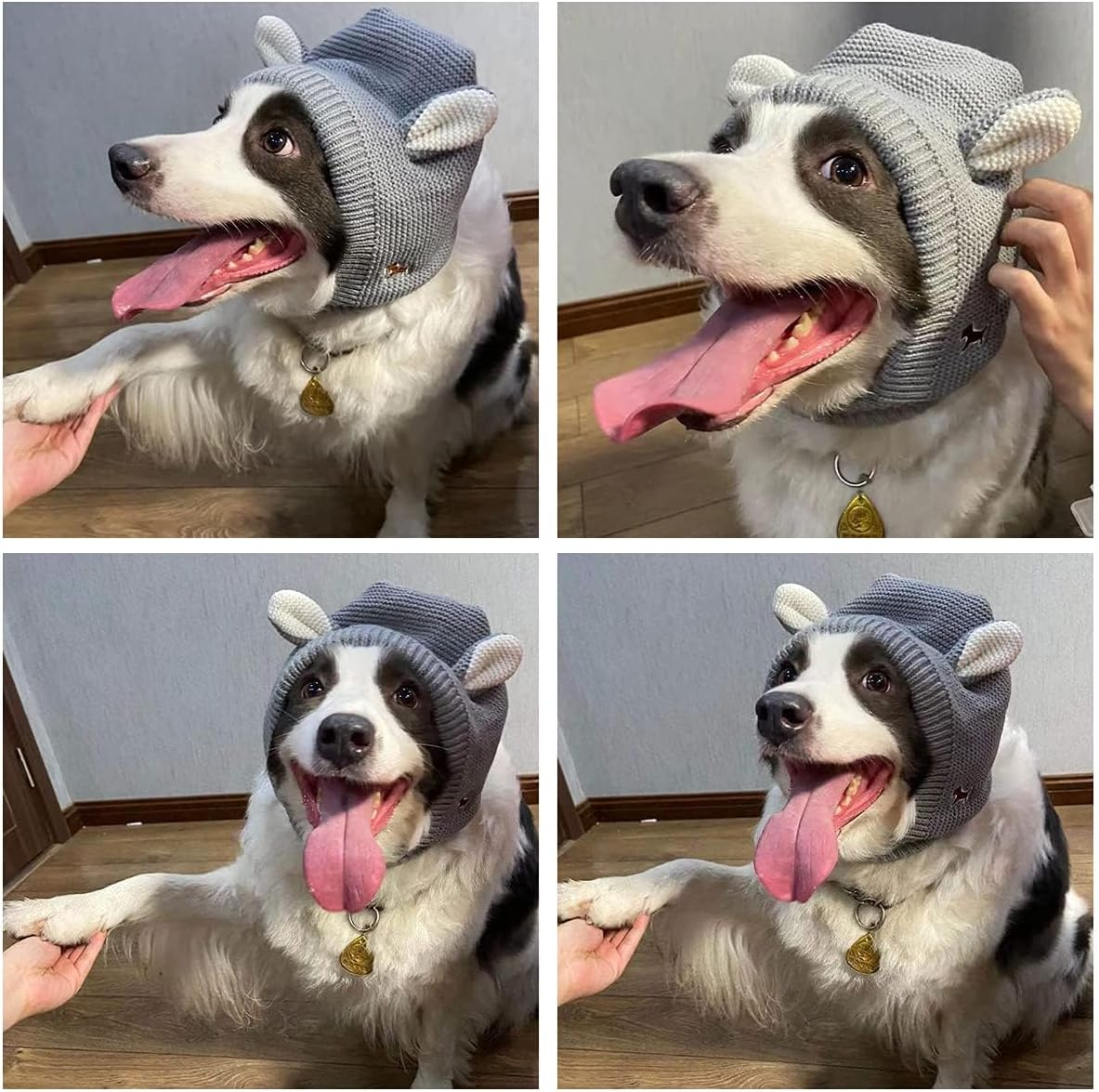 2Pcs Dogs Quiet Ear Covers Noise Earmuffs Protection Anxiety Relief Grooming Force Drying Headband Snoods Protection image number 4