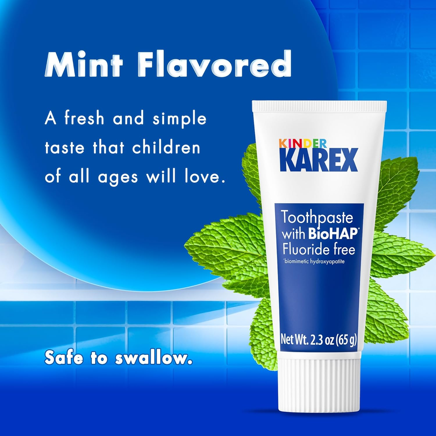 Kinder Karex Hydroxyapatite Kids Toddler Toothpaste I Fluoride Free I Clinically Tested I 2.3 Oz image number 6