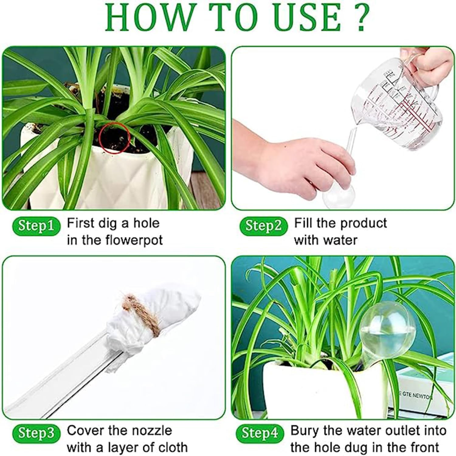 Yqkangzhu 20 Pcs Plant Watering Globes, Clear Plant Self-Watering Bulbs, Plastic Flower Watering Balls, Transparent Automatic Water Device for Garden Plant Indoor Outdoor, Vacation image number 6