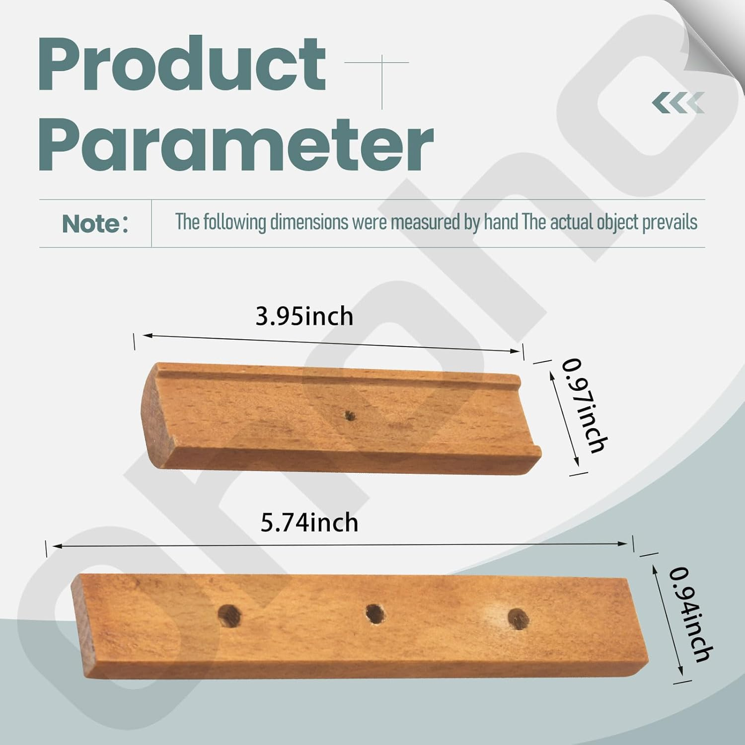 4 Pack Cherry Wood Replacement Handle for Weber Charcoal Grill, Fits 18.5" 22.5" with Mounting Screws image number 4