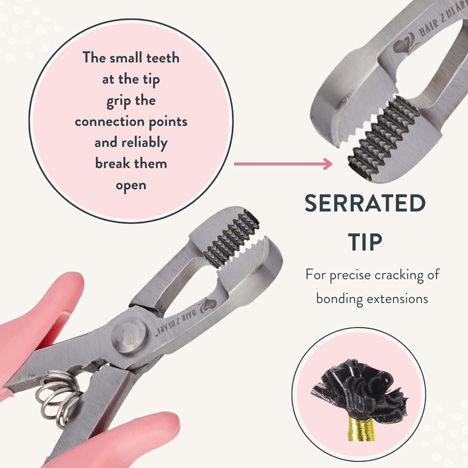 Hair2Heart Remover Pliers | Bonding Hair Extensions Remover Tool - Efficiently Removes Keratin and Micro Rings, Ensuring Safe and Easy Extension Removal &hellip; image number 1