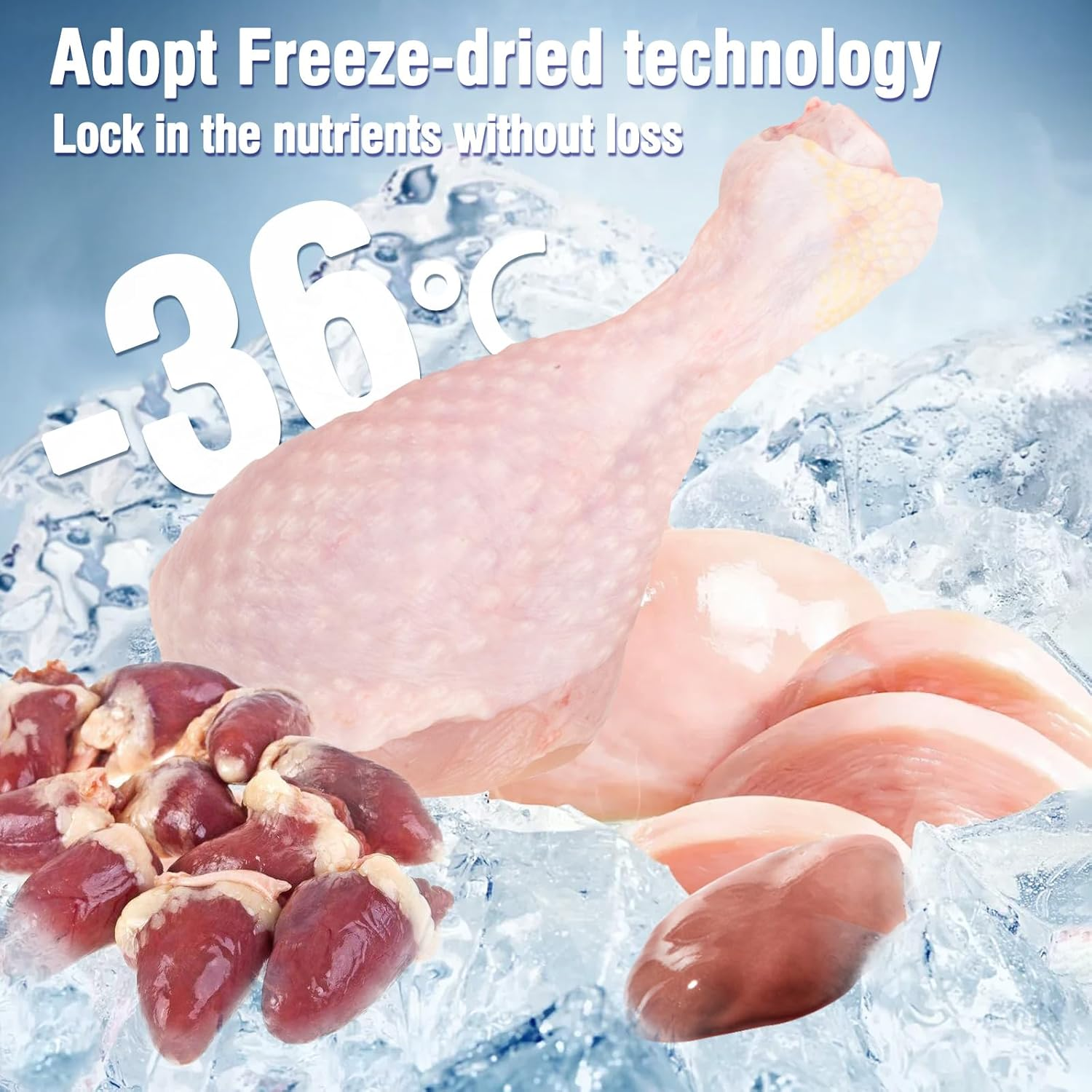 Puxulyiz Freezed Dried Cat Chew Sticks, Cat Dental Treats for Freshens Breath and Controls Tartar, Feline Teething Sticks image number 3