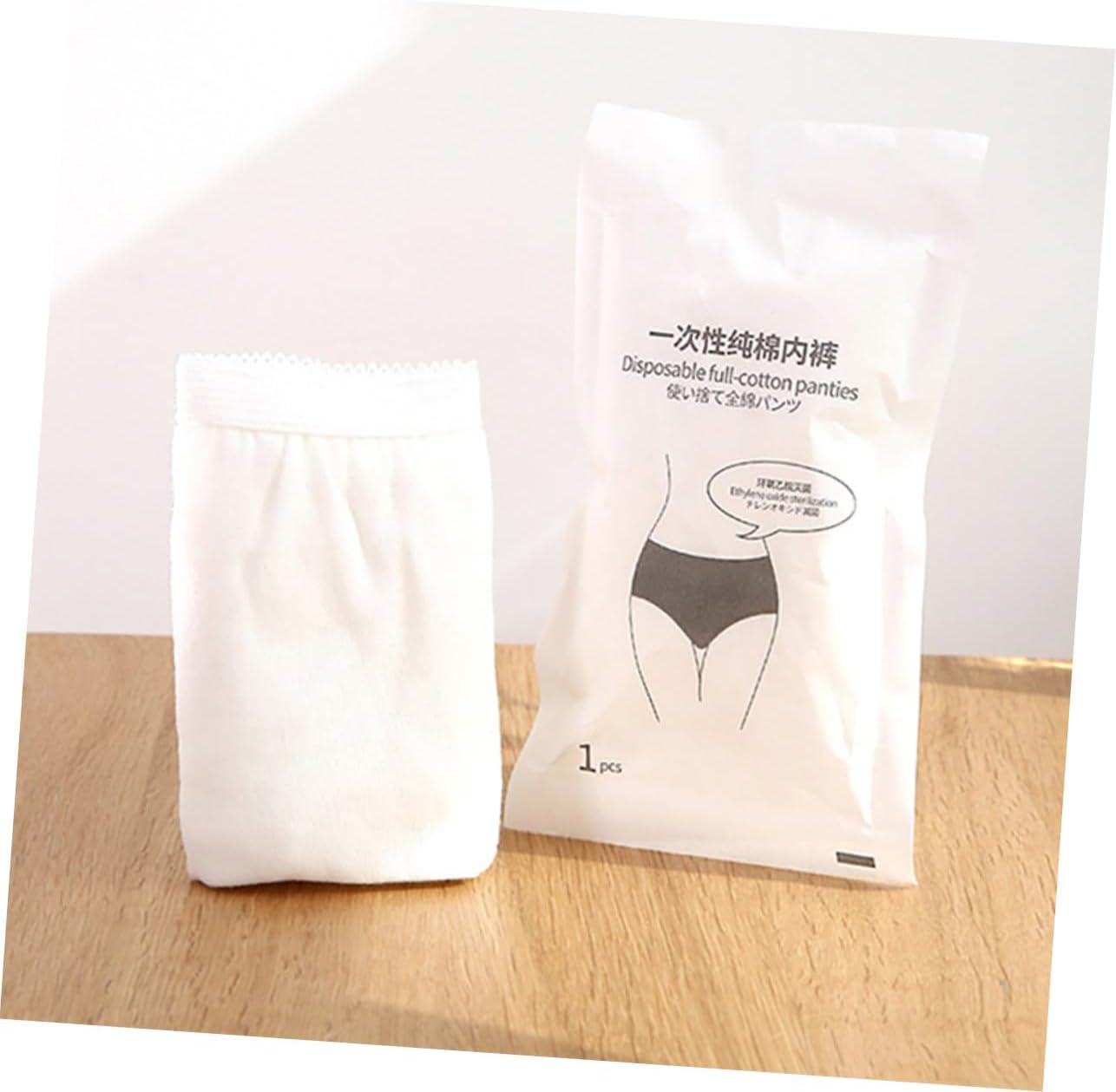 KOMBIUDA 5Pcs Portable Travel Underwear of Breathable Pregnant Woman Underwear Disposable Women Briefs for Outdoor Use for Postpartum Recovery Section Needs White image number 6