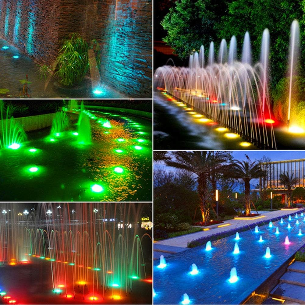 Underwater Light 18W RGB LED Lamp, 12V Stainless Steel, Colorful for Swimming Pool Spa Fountain - High Temperature Resistance, Easy Installation, Durable Pool Landscape Lighting image number 2