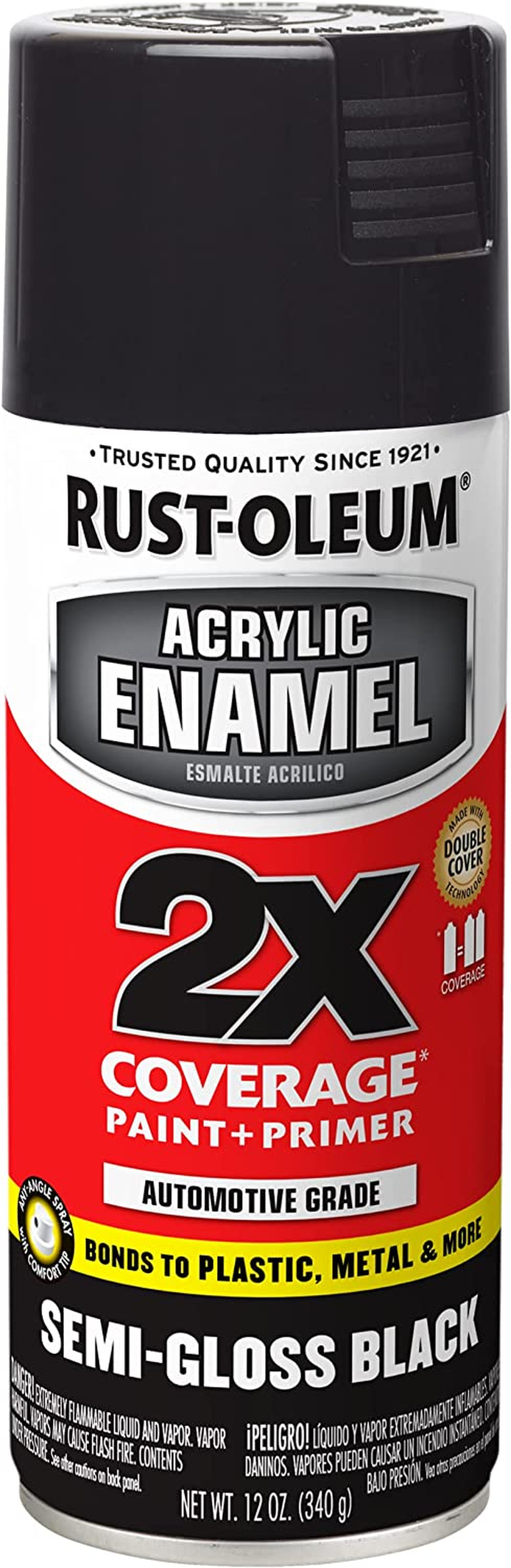 Rust-Oleum 2X Acrylic Enamel Top Coat Spray Paint, Gloss White, 340 G image number 3