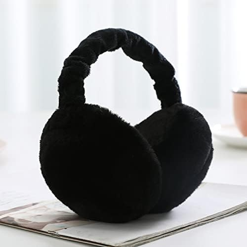 Earmuffs Women Fluffy Ear Muff Ear Warmers Winter Warm Plush Earmuff Foldable Unisex image number 1