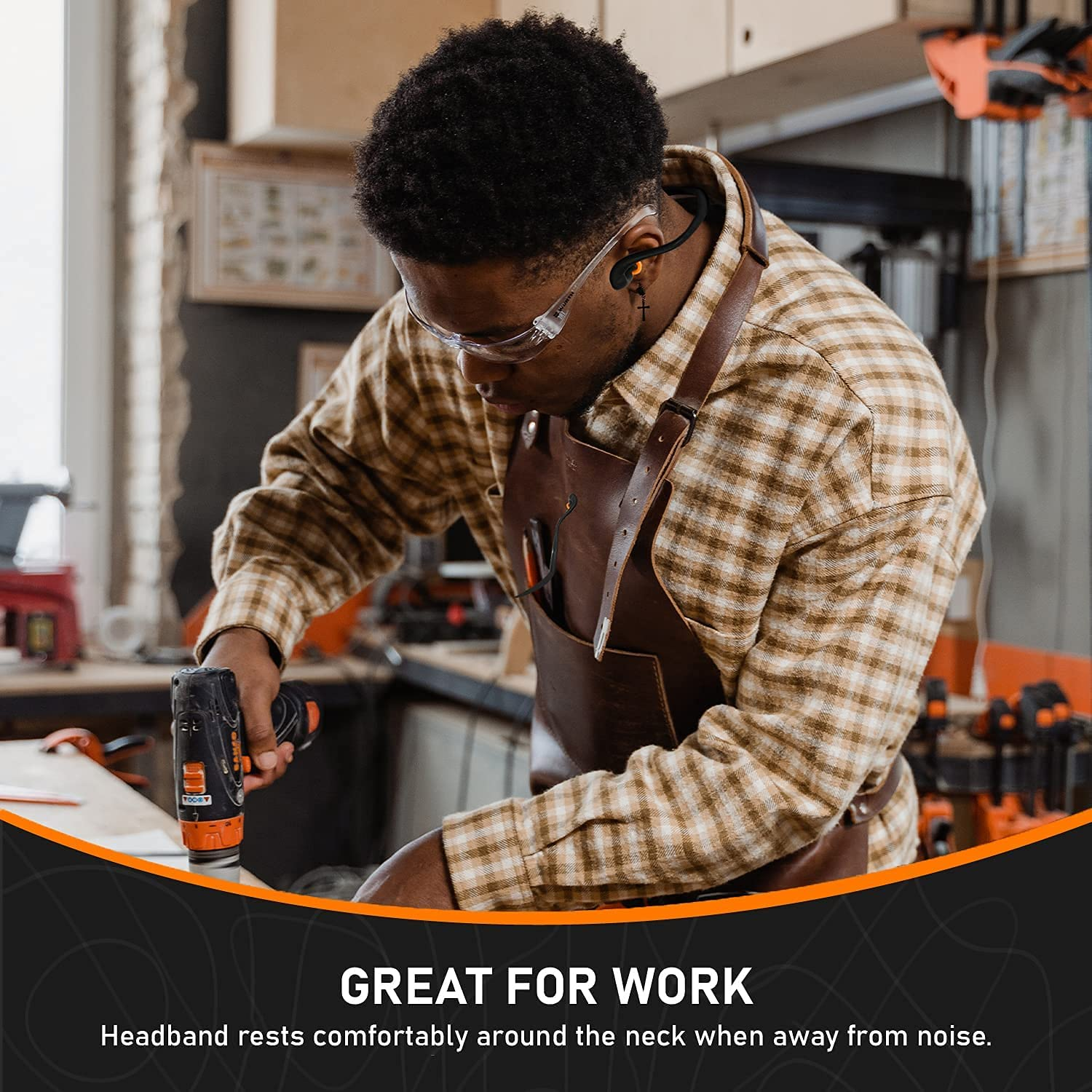 2Pcs Pairs Banded Silicone Ear Plugs and 10 Pairs Silicone Replacement Pods Soft Reusable Washable for Sleeping Swimming Noise Hearing Protection Earplugs Music Concerts Construction Shooting Hunting image number 1