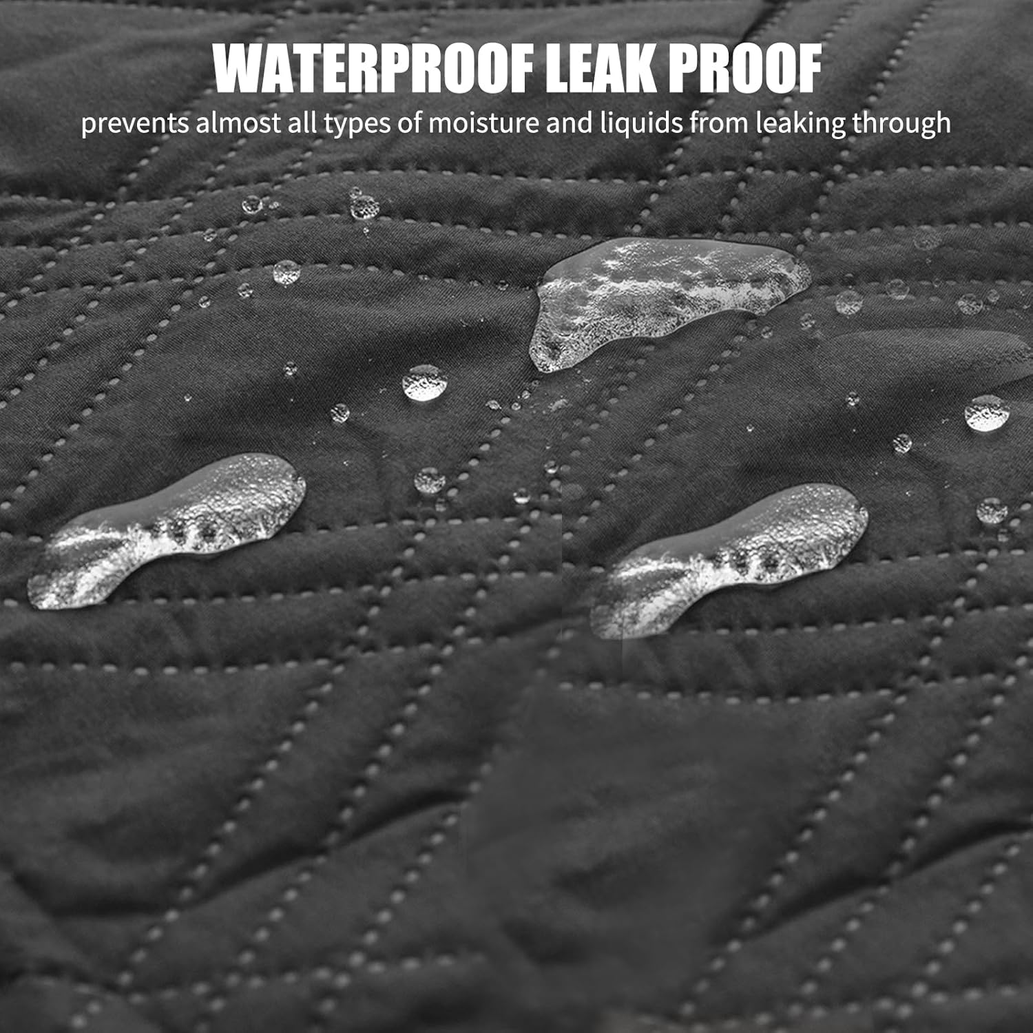 Waterproof Dog Blanket, Non-Slip Dog Blankets, Dog Mat for Large and Small Dogs, Machine Washable Pet Blanket Cover and Protection for Sofa, Bed, Car Seat (Dark Grey, 137 Cm X 208 Cm) image number 3