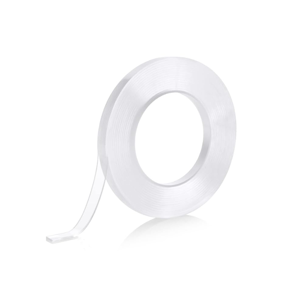 Heavy Duty Double Sided Nano Transparent Tape 3 Meter (10 Feet) Hanging,Instant Strong Hold,Removable,Trace Less and Multi-Function Adhesive Mounting Sticky Wall Strips (1Mm Thickness) image number 2