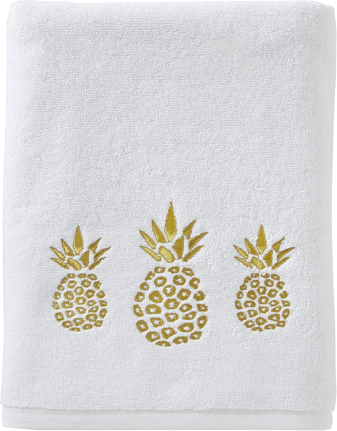 SKL Home by Saturday Knight Ltd. Gilded Pineapple Bath Towel, Navy image number 3