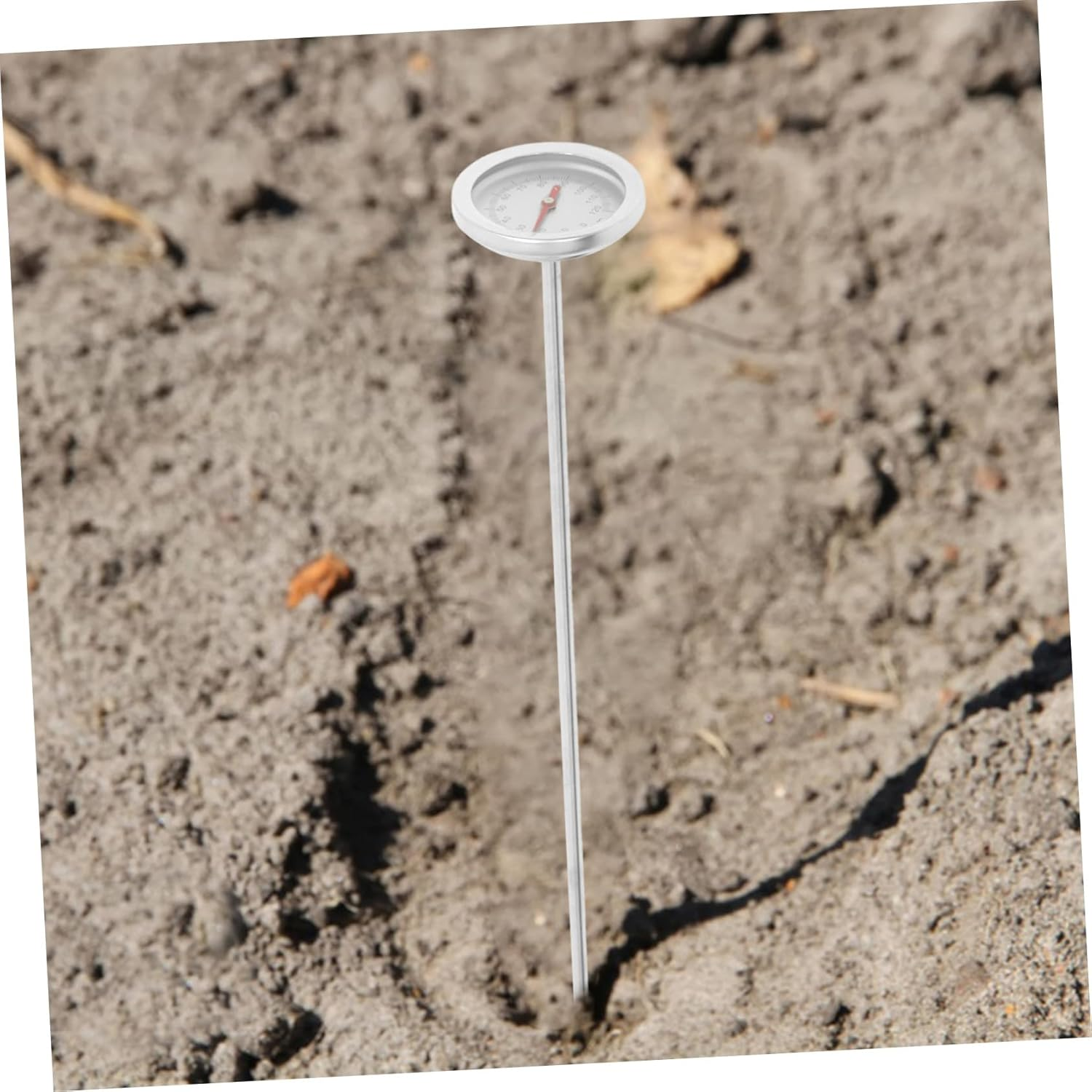 Stainless Steel Soil Thermometer with Probe for Compost and Gardening Instant Temperature Measuring Tool for Backyard Soil Testing Portable and Easy to Use image number 2