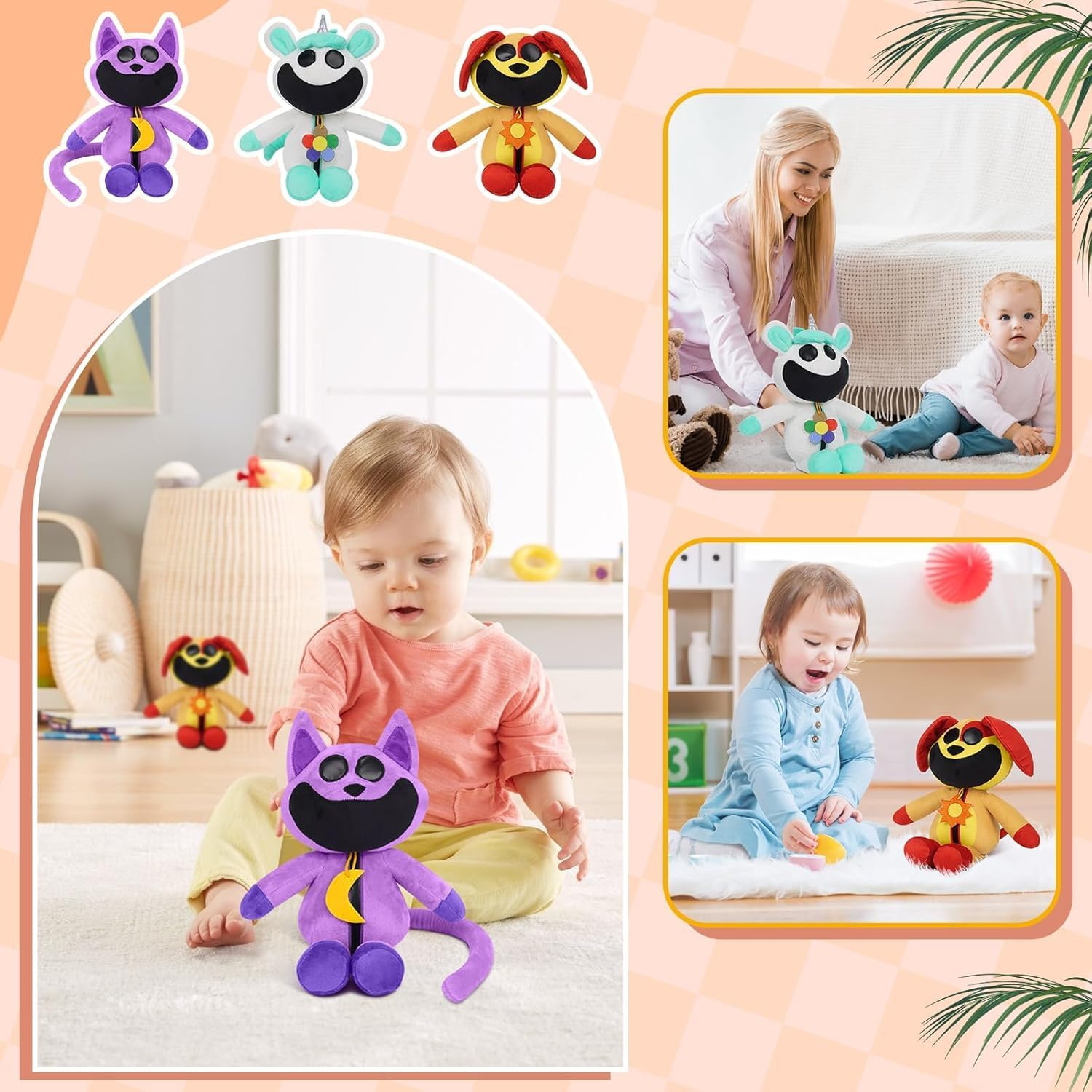 Smiling Critters Plush Toy (3PCS) image number 5