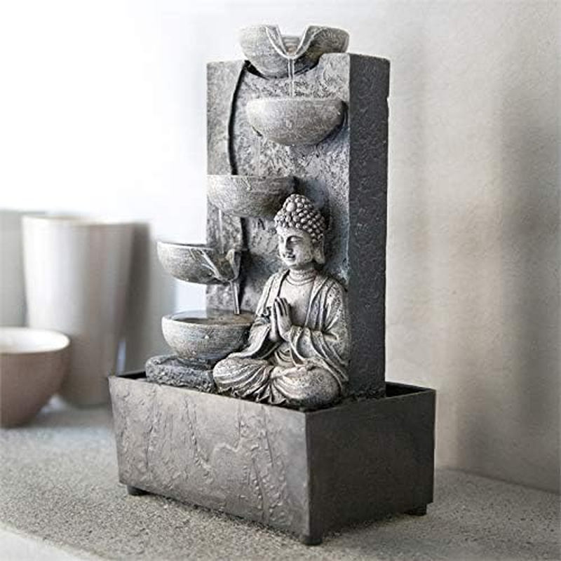 New In/Outdoor Water Feature Fountain Zen Buddha Peaceful Tranquil plus Pump Kit image number 3