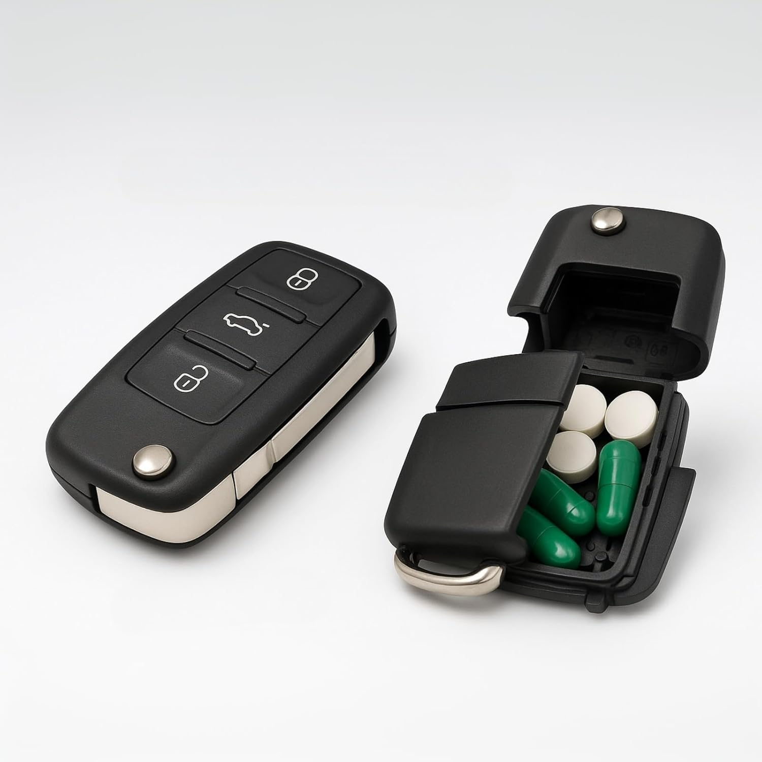 Damaill 2-Pack Fake Car Key Safe, Realistic Diversion Safe with Hidden Waterproof Storage for Cash image number 4