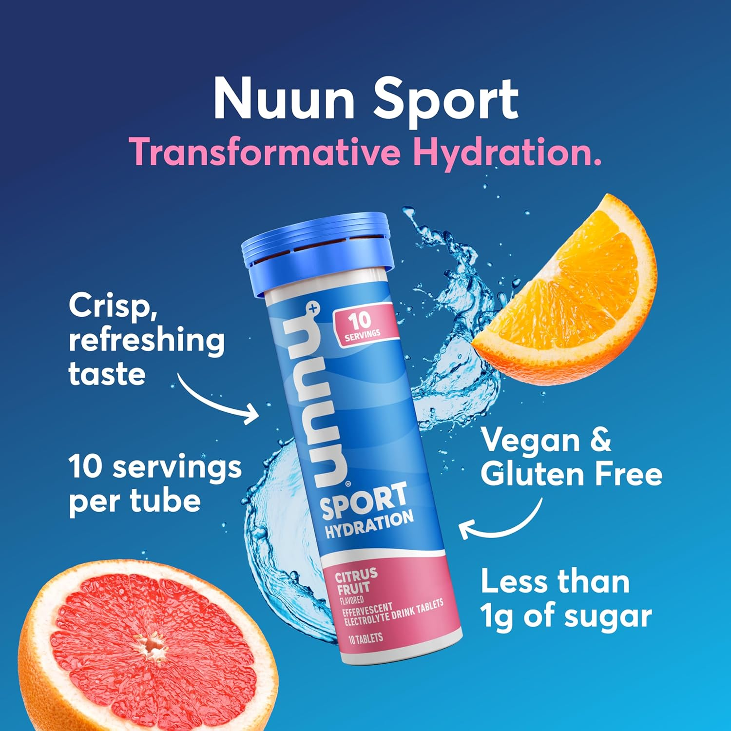 Nuun Sport Electrolyte Tablets for Proactive Hydration, Mixed Flavors, 4 Pack (40 Servings) image number 6