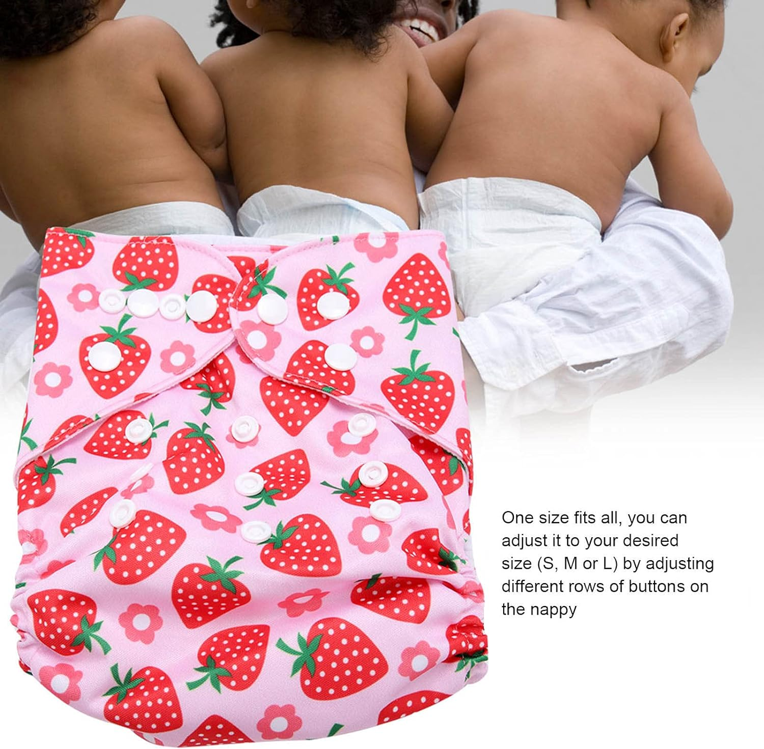 One Size Fits All, Waterproof Breathable PUL, Prevent Leaking, Washable Pocket Cloth Operating System, Reusable Swim Diaper (BL006) image number 1