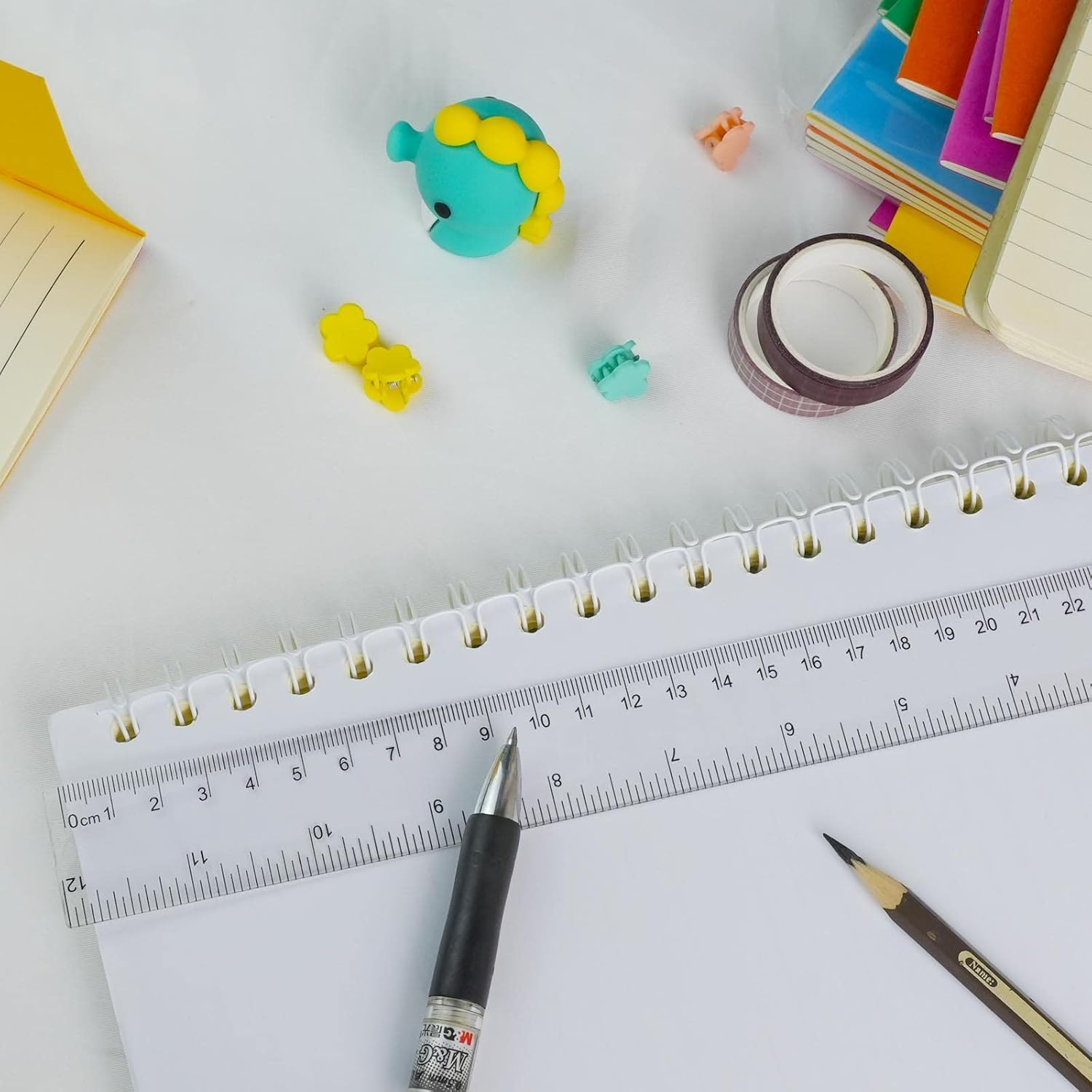 30 Pcs Clear Plastic Ruler Set, 12 Inch/30 Cm Transparent Straight Ruler with Centimeters and Inches, Flexible Measuring Tool for Student Classroom School Office image number 3