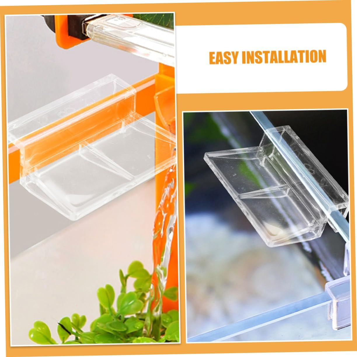 SUPVOX Aquarium Lid Clips 6Mm 12 Pcs Acrylic Fish Tank Lid Holder Sturdy Cover Rack image number 4