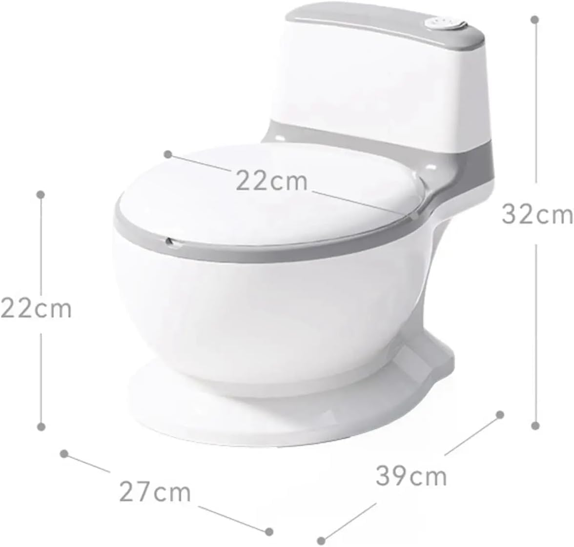 Real Feel Potty, Potty Seats for Toddlers and Kids Toddler Potty Chair Comfortable Seat Ideal Potty Training Toilet (Gray)