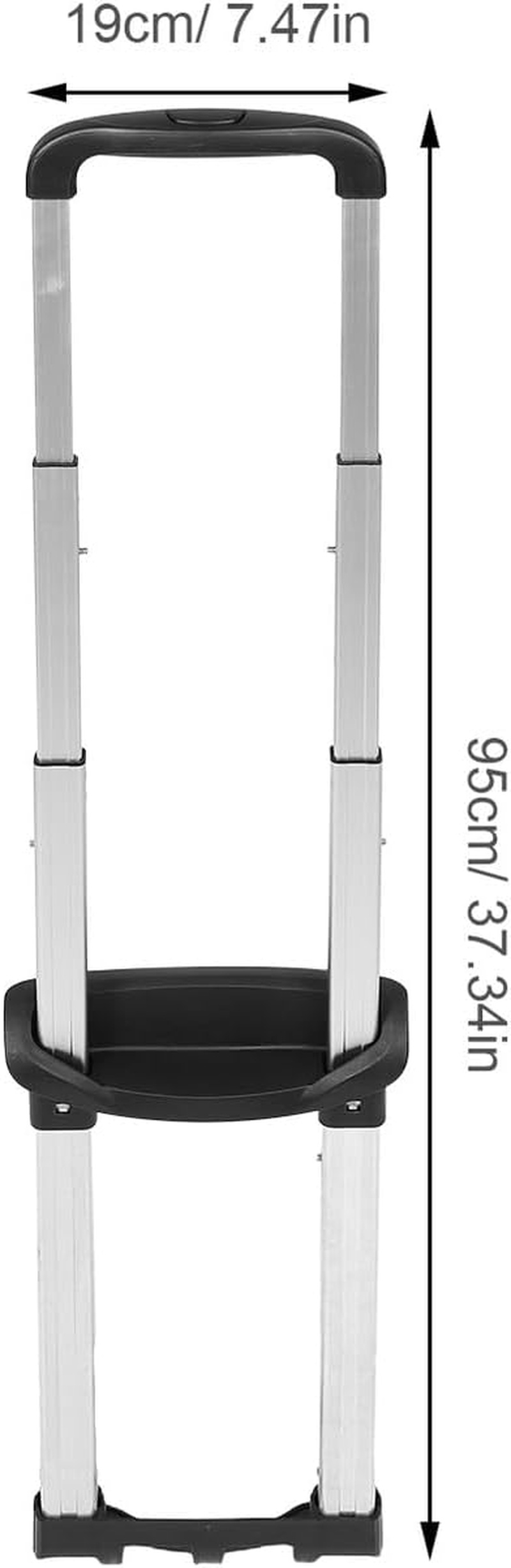 BESPORTBLE Suitcase Pull Rod Aluminium Telescopic Handle Replacement Solid Case Handle for Travel Bags Luggage Attachment for Carrying Bags Luggage Repair Parts image number 4