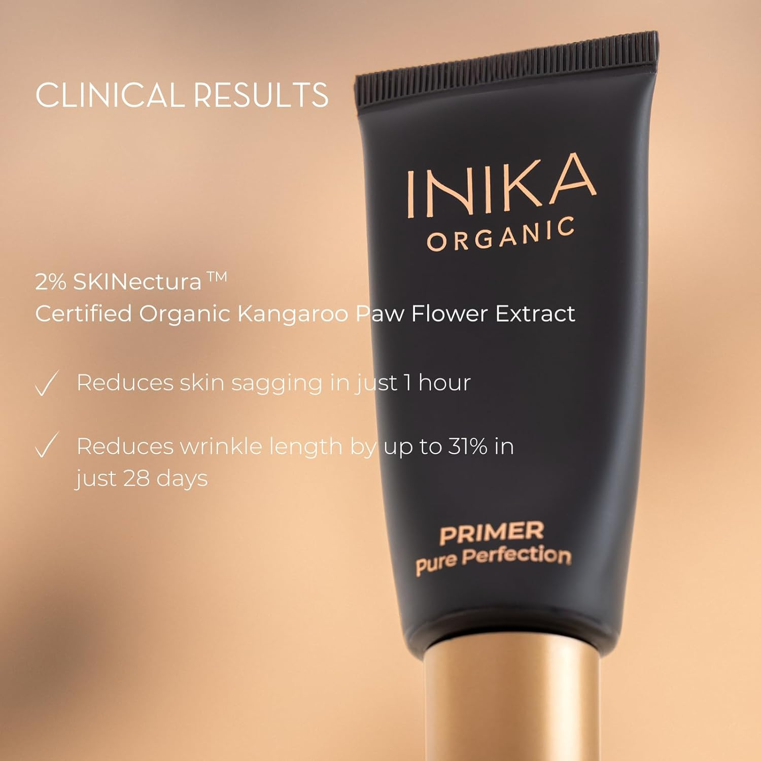 INIKA Organic Pure Perfection Primer | Smooth Dewy Finish. Clinically Proven to Boost Hydration + Reduce Wrinkles. Skincare Enriched. Extend Makeup & Create a Flawless Base. 30Ml image number 5