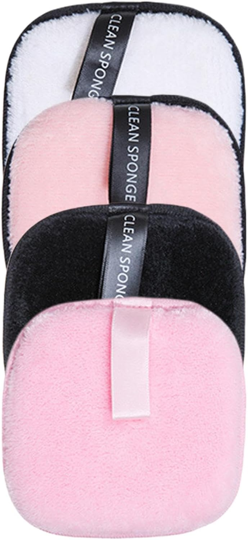 Reusable Face Rounds - 4 Count Makeup Remover Cloth Face Pads,Eco-Friendly Washable Face Washcloth for Face, Eyes, Foundation image number 2