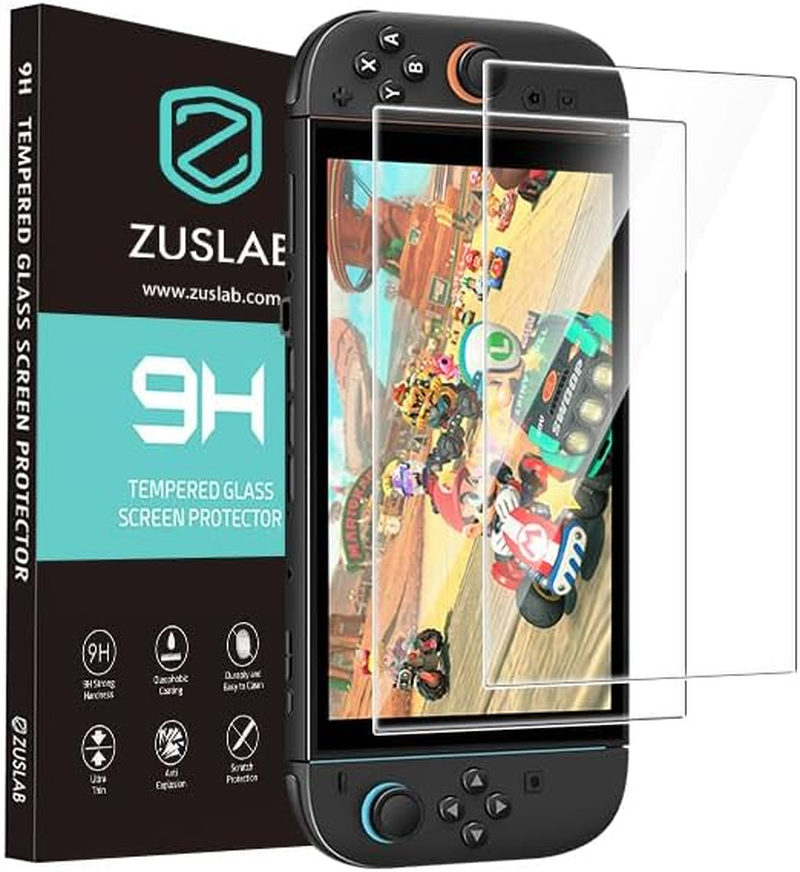 [2 Pack] ZUSLAB Tempered Glass Screen Protector for Nintendo Switch 2 (2025) &ndash; Scratch Resistant, Bubble-Free, HD Clarity image number 2