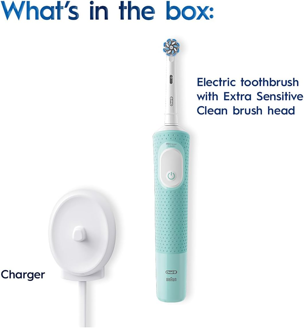 Oral-B Pro 300 Extra Sensitive Clean Electric Toothbrush, Mint Green image number 1