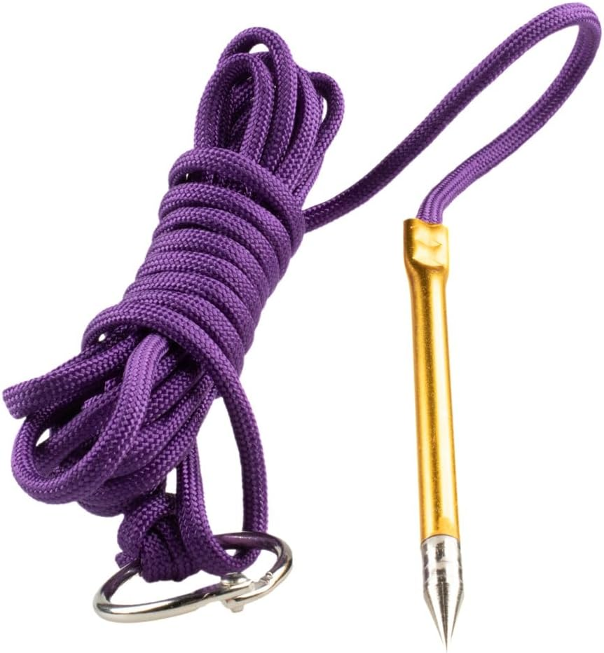 10 Foot 550Lb Paracord Fishing Stringer Fish Holder with Metal Threading Needle and 1 Inch Split Ring image number 6