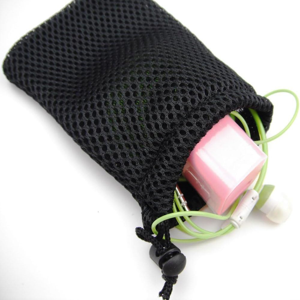 Lyhaogao 22 Pack Mesh Drawstring Bags Small Storage Pouch Organizer for Charger,Cosmetics, Snacks, Jewelry, Travel Accessories,Breathable & Durable String Bags (9X13 Cm/3.54X5.11 In) image number 5