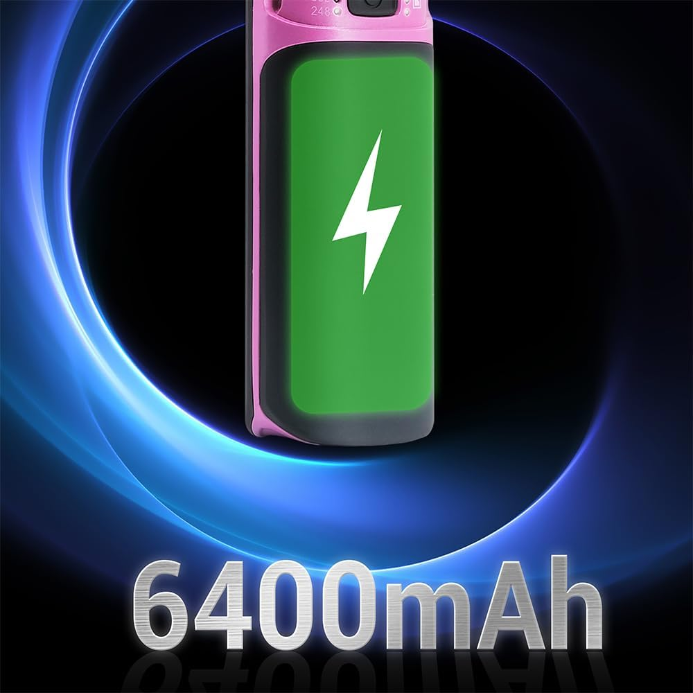 Hot Hair Straightener Brush,Portable Mini Hair Straightener USB Rechargeable 6400MAH,2 in 1 Hair Straightener Comb with Anti-Scald Feature for Women & Men（Purple） image number 4