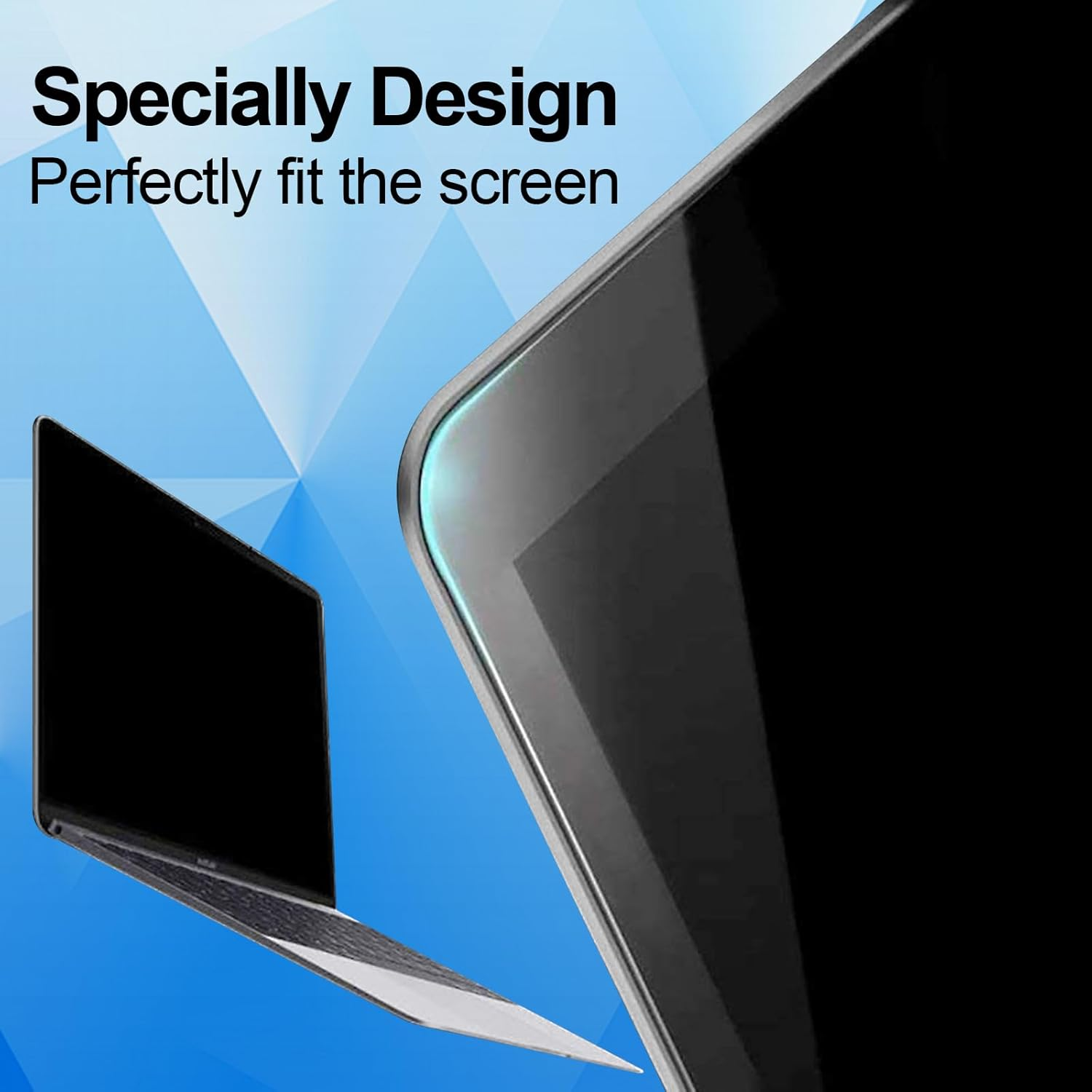 [2-Pack] T Tersely PET Screen Protector for Macbook Air 13.6-Inch (2025/2024 2022, A3113,A2681, M4/M3/M2), Ultra Clear HD Anti-Fingerprint Protective Film image number 5