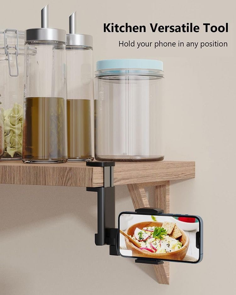 Universal Airplane Phone Holder, Hands-Free Travel Phone Mount with 360&deg; Rotation, Foldable Compact Design, Compatible with All Smartphones Redease image number 3