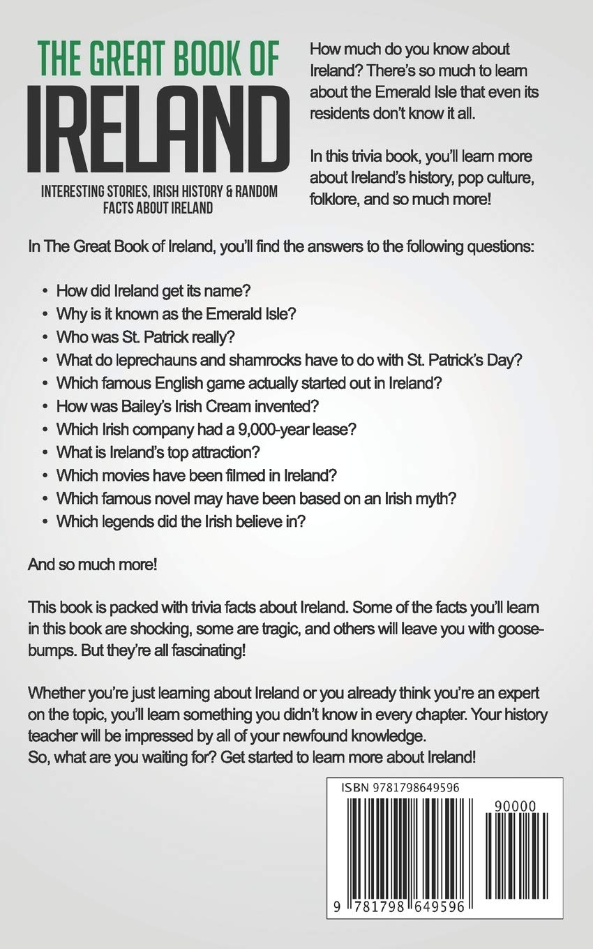 The Great Book of Ireland: Interesting Stories, Irish History & Random Facts about Ireland: 1