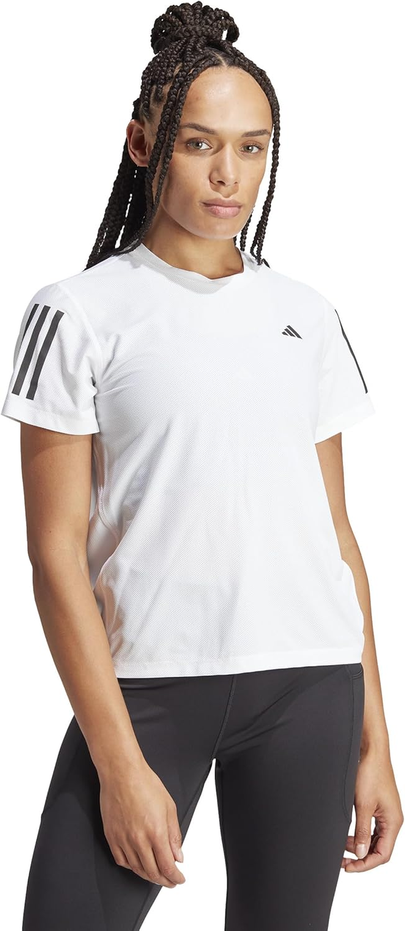 Adidas Performance Own the Run Women'S Running T-Shirt, White, Small image number 2