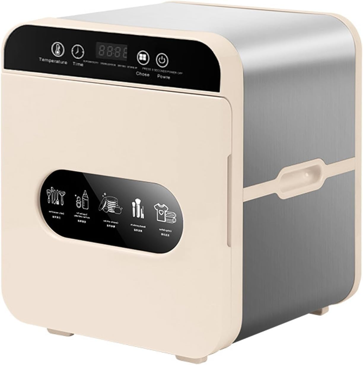 HOOMFIT Baby Bottle Steriliser and Dryer,4-In-1 Double Tube UV Sterilizer & Dryer for Baby Bottles Accessories,Clothes/Toys/Beauty Tools/Cutlery image number 4