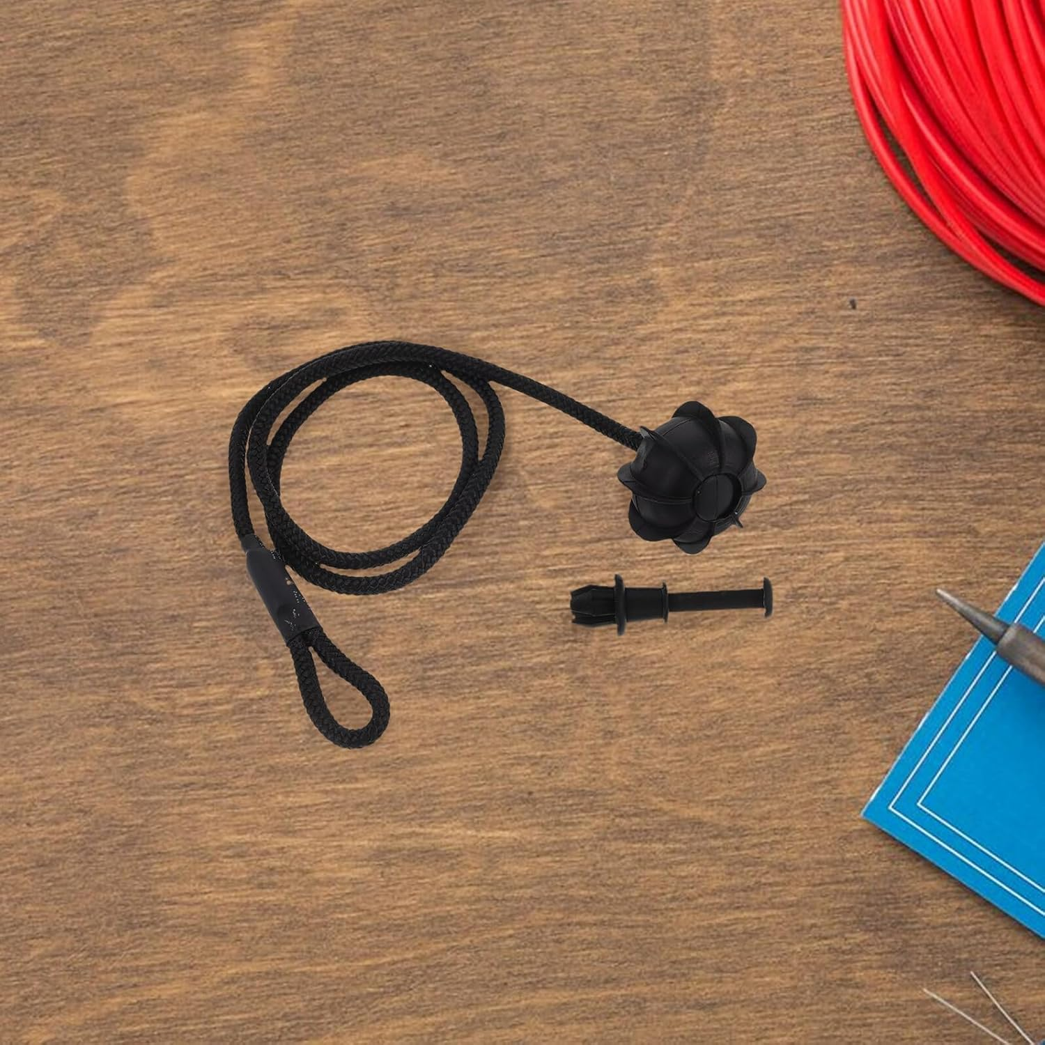 HANABASS 2 Sets Adjustable Car Parcel Shelf String with Hooks Trunk Partition Lanyard for Secure Storage Black Bungee Cords for Car Boot Space-Saving Design with Clips for Versatile Rear image number 1