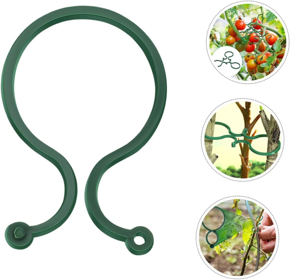 CIYODO 150Pcs Gardening Plant Clip Plastic Support for Climbing Plants Reusable Vine Stem Holder for Outdoor Garden Trellis Clips image number 5
