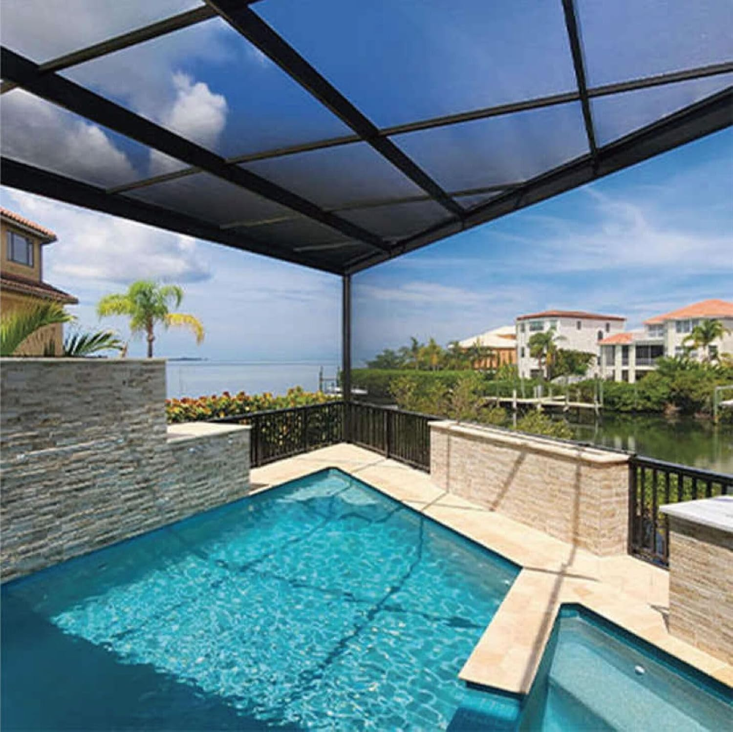 Tootoo Fiberglass Insect Fly Screen - Easy Installation, 5M X 1M Roll in Black & Grey (Grey) image number 2