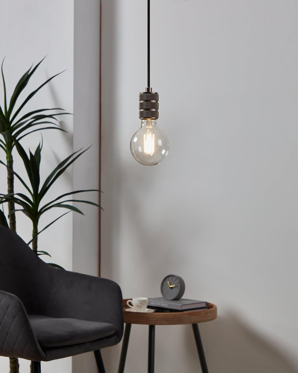 EGLO Connect.Z Smart Home E27 LED Filament Light Bulb, G95, Zigbee, App and Voice Control, Dimmable, Warm White, 806 Lumen, 6 Watt, Vintage Lightbulb Transparent image number 6