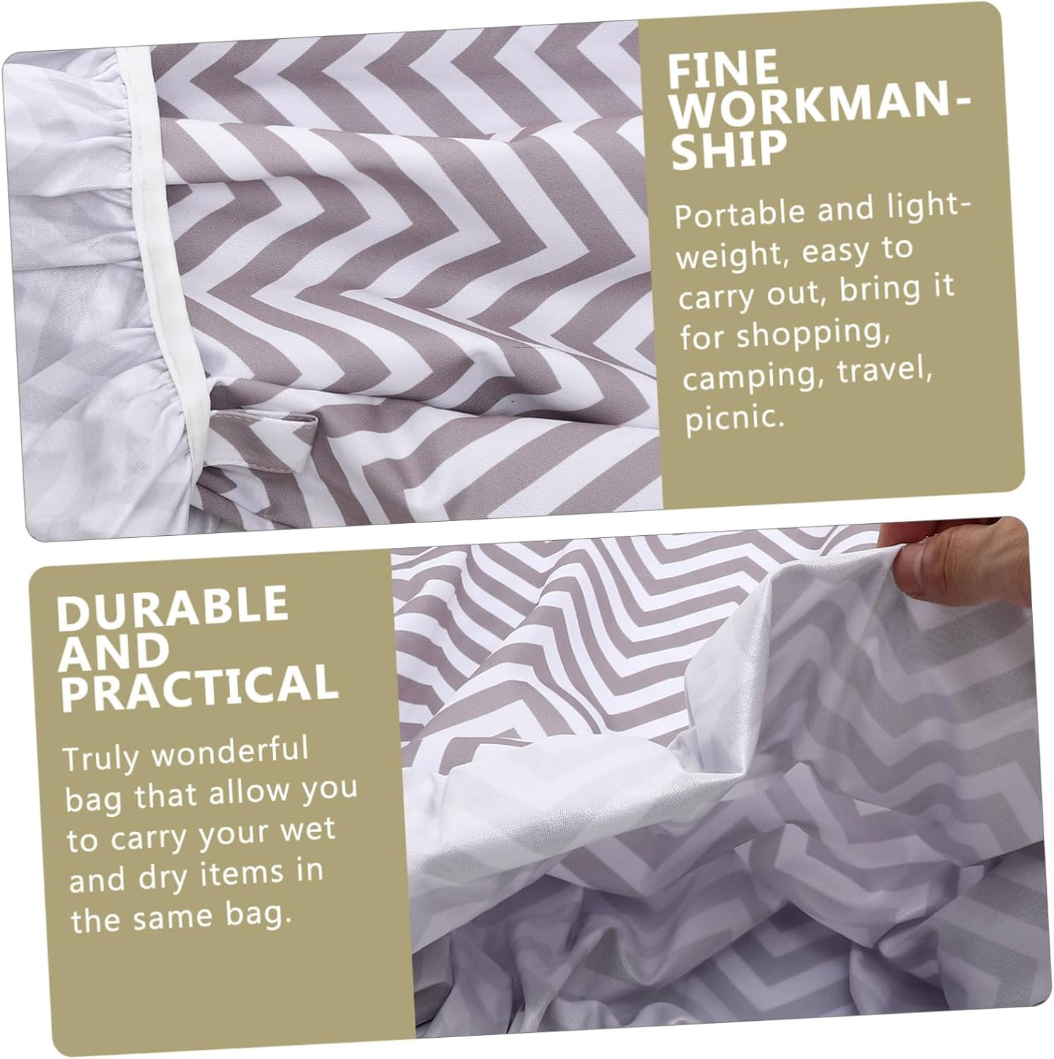 Abaodam Diaper Pouch for Men Diaper Bag Pouch Hanging Rope Elastic for Storage image number 5