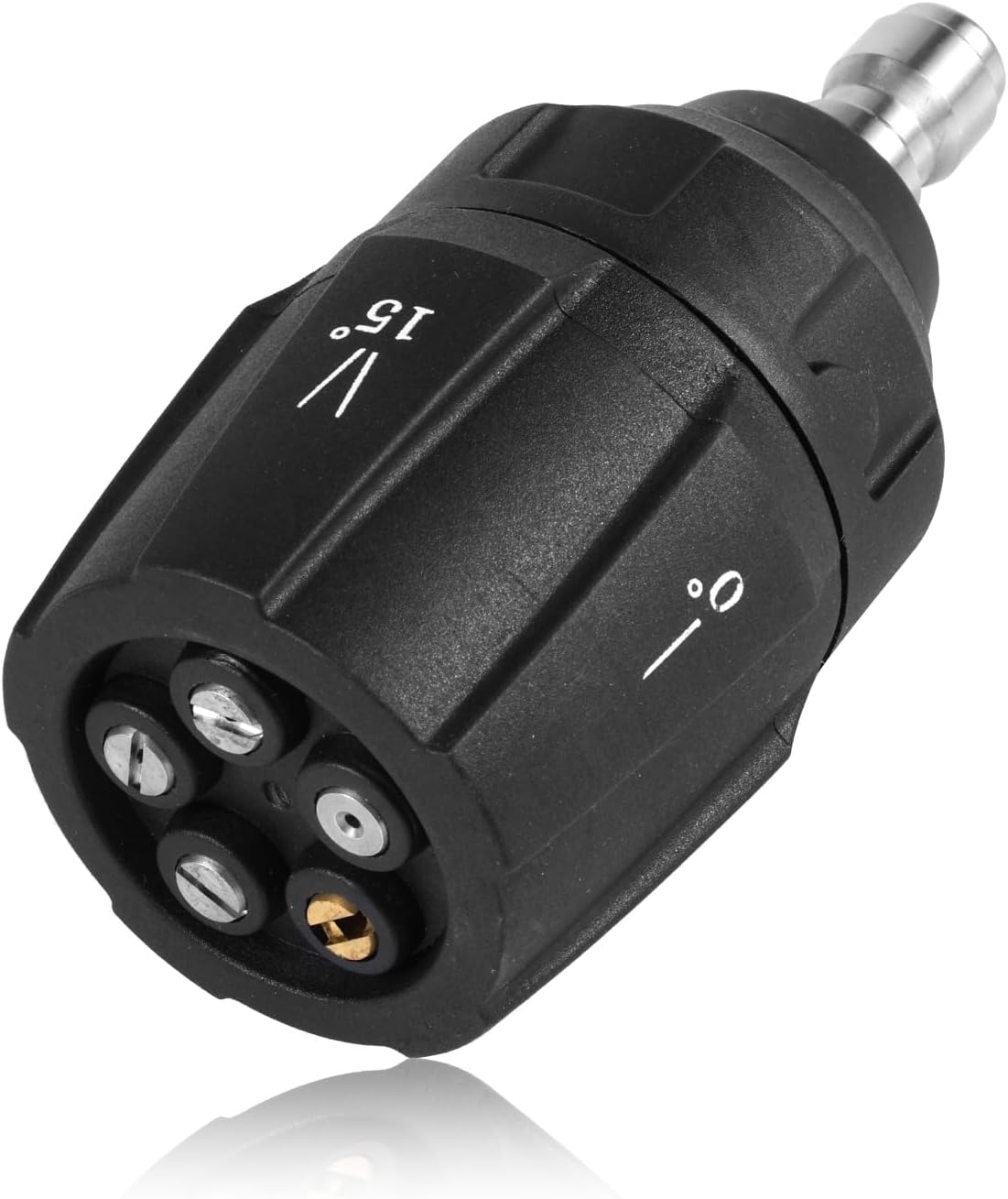 Five-In-One High Pressure Nozzle, 1/4 Inch Quick Connector Adjustable Pressure Washer Tips Power Washer Rotating Turbo Nozzle for Garden Pet Street Car Cleaning image number 6