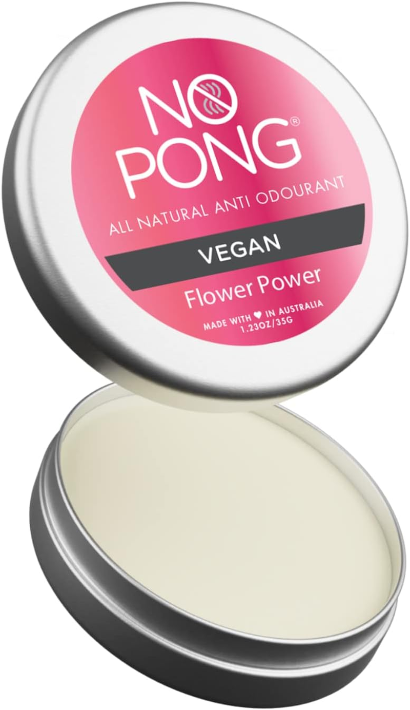 No Pong Flower Power Vegan All-Natural Deodorant, Cream Deodorant, Paraben-Free, Aluminium-Free, Plastic-Free, 35G image number 3