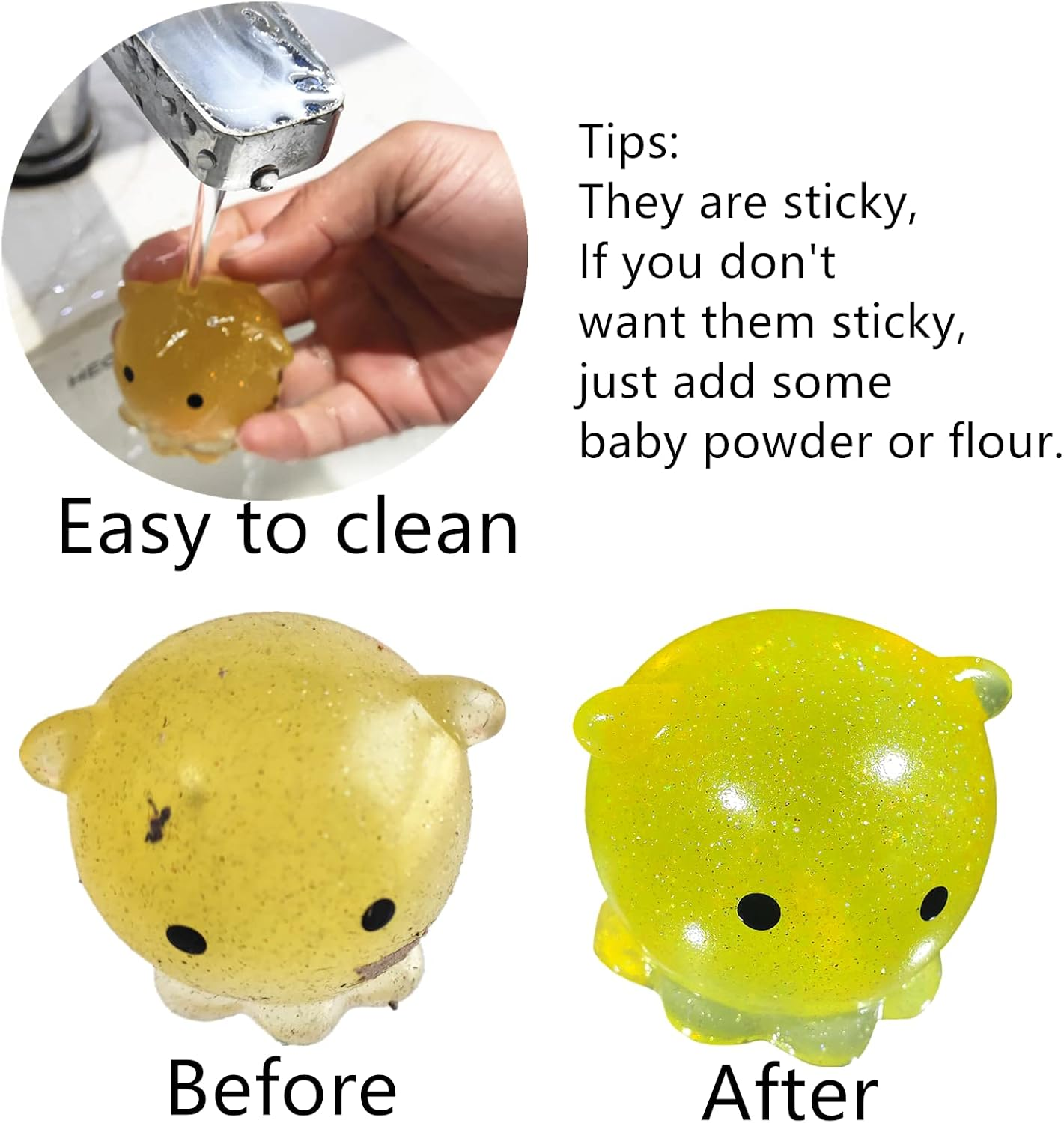 Ganjiang 8 Pack Mochi Squishy Toys