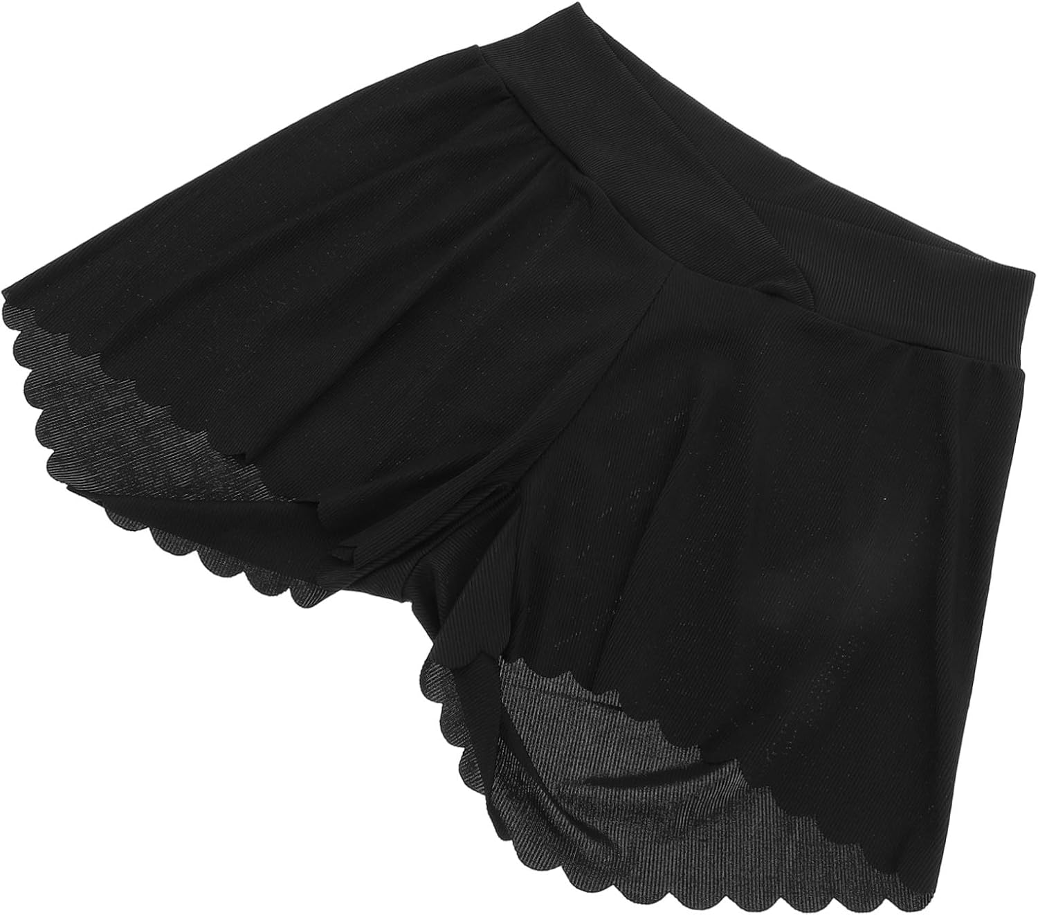 SAFIGLE Maternity Shorts High Waist over Belly Lightweight plus Pregnancy Shorts Breathable Cozy Soft for Home Postpartum and Outdoor Use Black image number 2