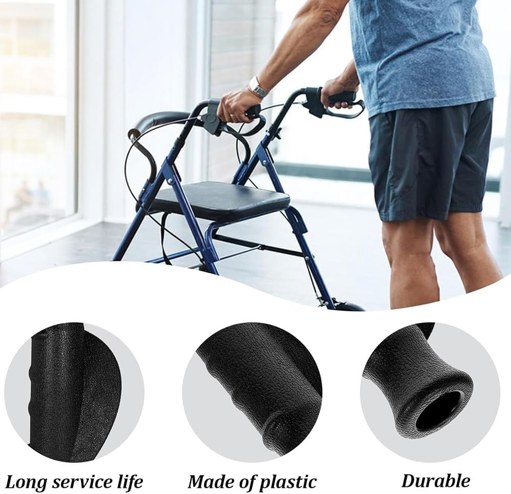 2 PCS Universal Rollator Hand Grip for Rollator and Wheelchair for Seniors, Mobility Impaired for 4-Wheel Rollator image number 1