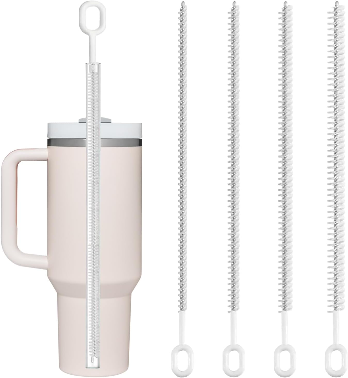 SYEYCW Straw Cleaning Brush Set Extra Long Straws Cleaning Tool 6Mm 8Mm 10Mm 12Mm Reusable Straw Brush for Straws Bendable Crevice Tool for Water Bottles image number 4