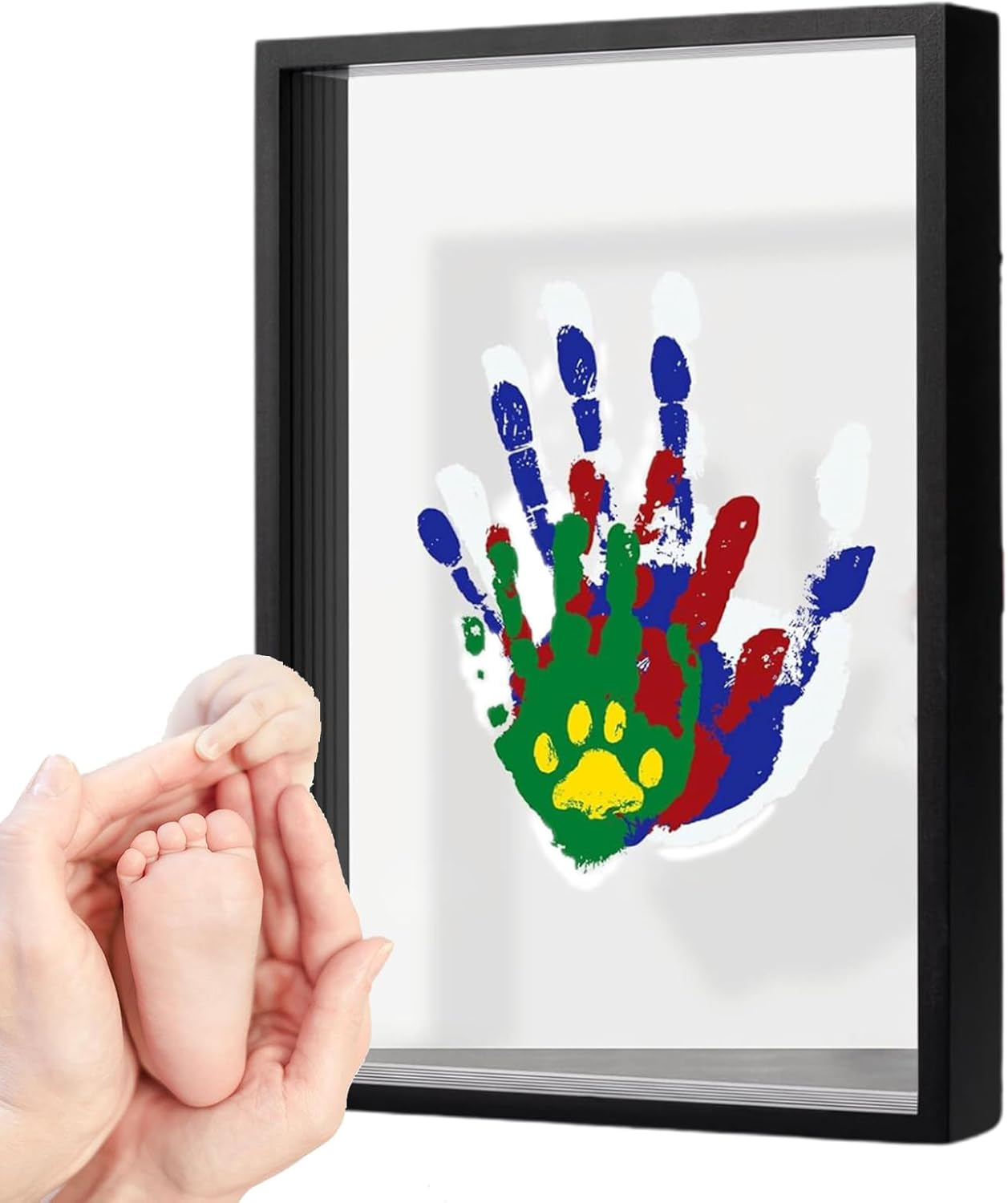 Hand Print Family Craft Kit - Wooden Frame with Baby-Safe Paint for Kid'S Handprint Memories image number 6