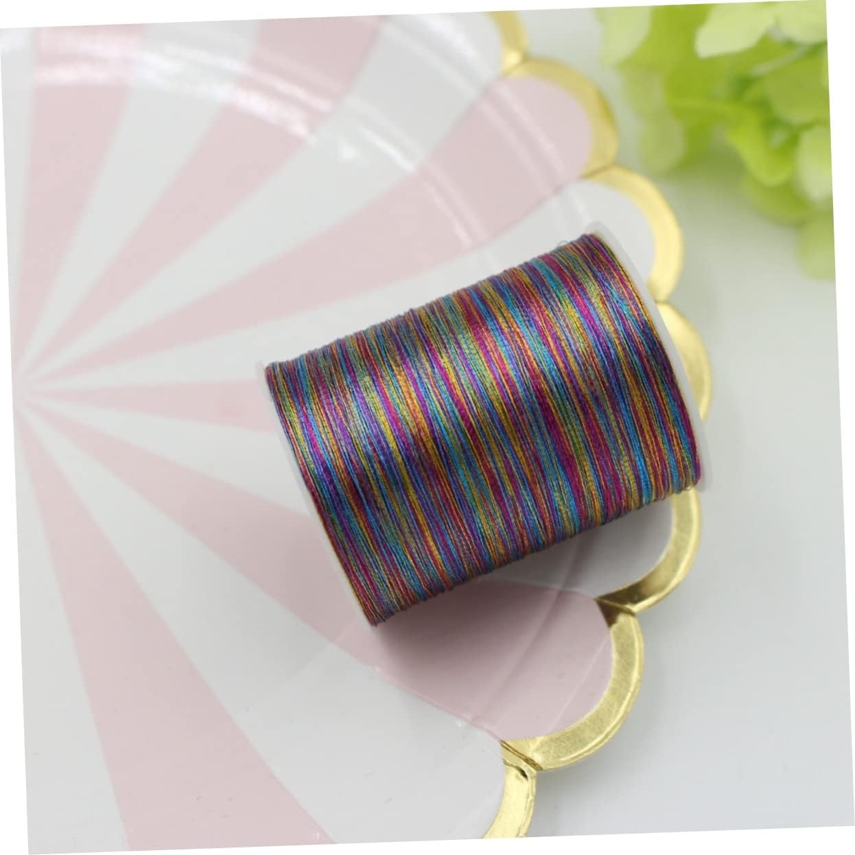 Tofficu Metallic Thread Collection Embroidery Flosses in Glittery Colours Enhance Your Sewing Embroidery Glamour image number 6