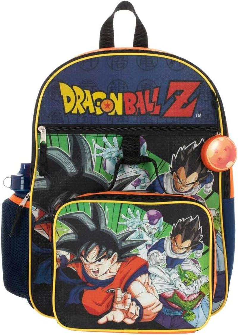 Kids Dragon Ball Z Backpack Set 5-Piece School Supplies Combo image number 2